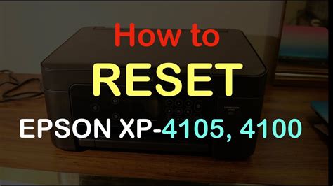 Turn on the printer but keep the <b>Reset</b> <b>button</b> pressed for at least 5. . Epson xp 4105 reset button